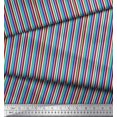 thumbnail image 3 of Soimoi Polyester Crepe Fabric Vertical Stripe Print Fabric by The Yard 52 Inch Wide, 3 of 5