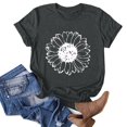 thumbnail image 1 of Babysbule Liquidation de Hauts pour Femmes T-shirt à Col Rond Imprimé à Manches Courtes de Mode pour Femmes Chemise Décontractée Ample Hauts, 1 of 6
