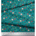 thumbnail image 3 of Soimoi Silk Fabric Anchor Hook,Shell & Starfish Ocean Print Fabric by Yard 42 Inch Wide, 3 of 3