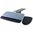 thumbnail image 3 of Mount-It! Under Desk Keyboard Tray, Adjustable Keyboard and Mouse Drawer Platform with Ergonomic Wrist Rest Pad, 17.25" Track (MI-7137), 3 of 4