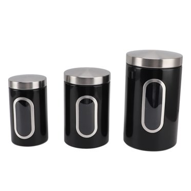 3Pcs Kitchen Canisters Set Visible Decorative Decorated for Grains Adornment Food Jars Canisters