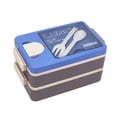 thumbnail image 1 of TIMIFIS Bento Box School Supplies Double Layer Plastic Lunch Box Large Capacity Student Office Worker Divided Lunch Box Microwave Oven Lunch Box, 1 of 1