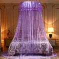 thumbnail image 2 of Mosquito Net  Princess Girl Garden Lace Bed Crown Round Hoop Mosquito Net  Four Colors, 2 of 7