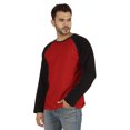 thumbnail image 3 of Inkmeso Men's Regular Fit Round Neck Shirt Solid Raglan Long Sleeve T-Shirts, 3 of 7