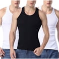 thumbnail image 1 of Timegard Débardeurs Homme 3 Pcs Col Rond Sans Manches T-Shirts Basiques Confortables Décontractés Haut d'Entraînement Vêtements de Détente, 1 of 6