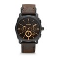 thumbnail image 4 of Fossil Machine Mid-Size Chronograph 42mm Round Brown Leather Men's Casual Watch, 4 of 4