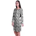 thumbnail image 4 of Moomaya Womens Full Sleeve Printed Midi Length Printed Bodycon Dress, 4 of 6