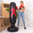 thumbnail image 2 of Sac de Boxe Gonflable en PVC de 5,2 Pi Sac de Frappe Gonflable Sac de Cible de Boxe de Mise en Forme, 2 of 6