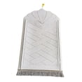 thumbnail image 4 of GROWTH TANK Portable Prayer Rug Blanket 65Cmx110cm Foldable Prayer Mat for Wedding Hajj Home White, 4 of 9