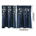 thumbnail image 2 of Daily Violete Curtains Foreign Trade Short Curtains Polyester Embroidered Curtains, 2 of 9