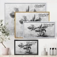 thumbnail image 4 of Designart Monochrome Still Life Of Flowers In A Vase FLOAT FRAME WALL ART, 4 of 4