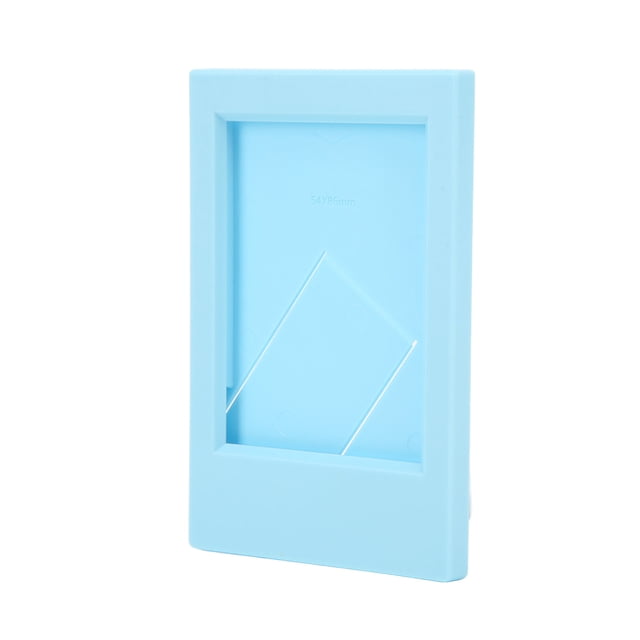Stand Photo Frame, Rectangle Decorative Photo Frame Compact Classical Replaceable For Bedroom Sky Blue