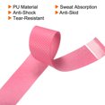 thumbnail image 4 of Unique Bargains 43.3' Round Groove Non-Slip PU Tennis Racket Overgrip Tape Wraps Red 12 Pack, 4 of 6