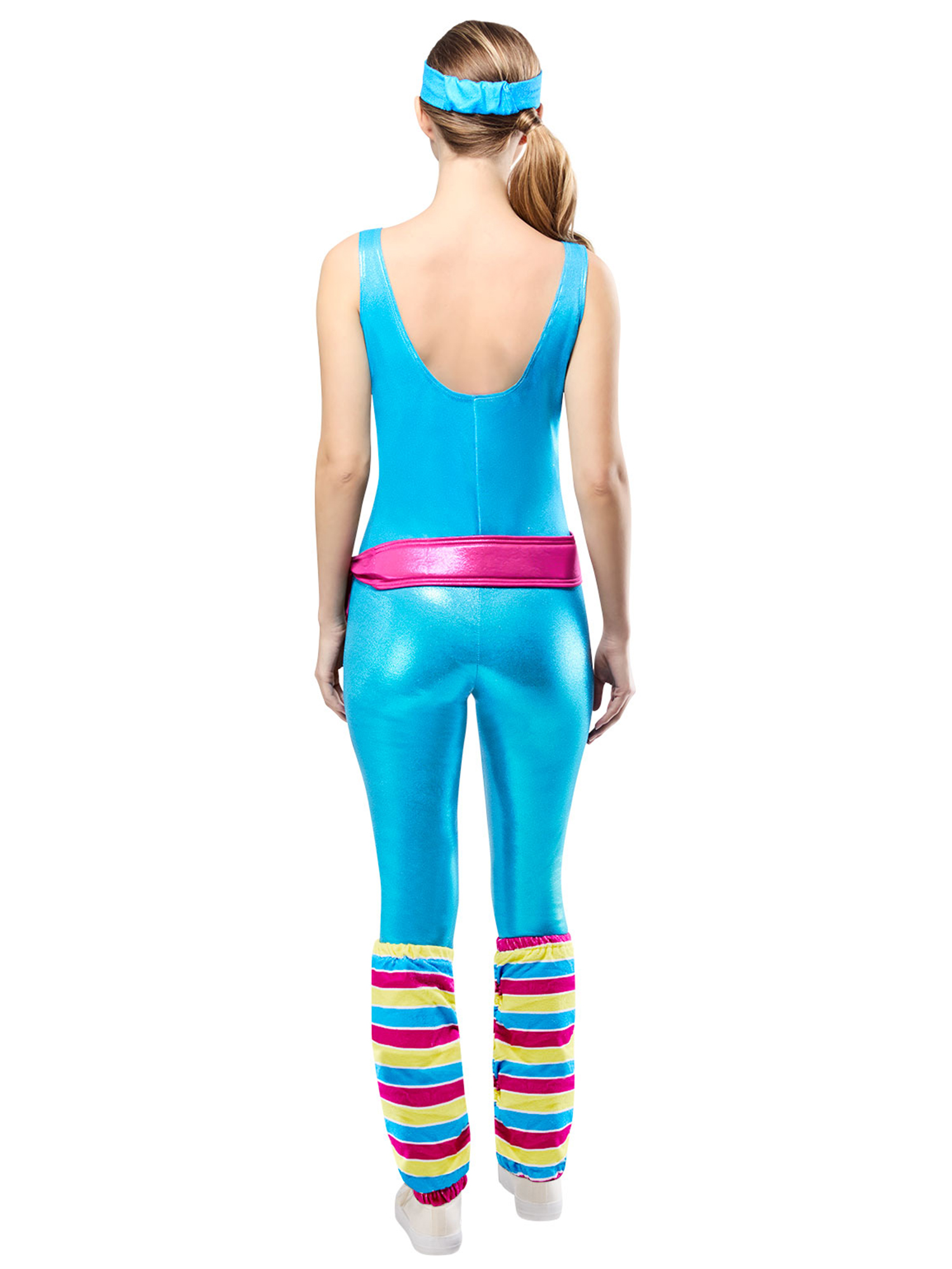 Costume de Luxe Barbie Exercice Classique des Années 80 pour Adultes par Rubies, Femme