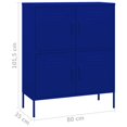 thumbnail image 4 of vidaXL Armoire de Rangement Bleu Marine 80x35x101,5 cm Acier, 4 of 5