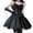 Black #02, variant on Pisexur Womens Gothic Dress Vintage Halloween Costumes Fashion Bodycon Christmas Cosplay Party Dress Goth Dress