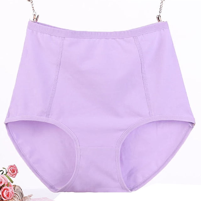 Culottes Taille Haute Anti-Fuite en Coton pour Femmes Grande Taille