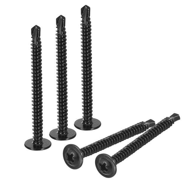 Unique Bargains Phillips Head Self Tapping Screws, 50pcs #8x2' Sheet Metal Screw