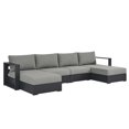 thumbnail image 1 of Modway Tahoe 4-Piece Sectional Sofa Set in Gray Gray, 1 of 9