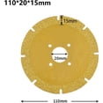 thumbnail image 2 of TIELUTT 1Pc Cutting Disc Metal Saw Cutting Angle Grinder Spare for Ceramic Tile Rechargeable Screwdriver 4v Lithium Screwdriver with 26-piece Accessory Kit Handheld Drill Rechargeable Drill Mini Dril, 2 of 6