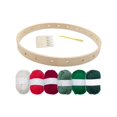 thumbnail image 1 of Rongfmy Small Loom Set Craft Board Round Handwoven Material Pack for Kindergarten Adults Set A, 1 of 9