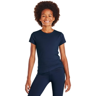 Athletic Works Girls' Crew-Neck Active T-Shirt