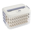 thumbnail image 1 of Dumpling Storage Container | Airtight Food Box | Stackable Multi-Layer Dumpling Organizer | Leak-Proof Preservation Container for Refrigerator | Clear Lid Food Storage for Kitchen, 1 of 2