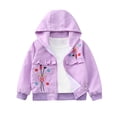 thumbnail image 1 of RXIRUCGD Children's Clothing Children's Spring Coats Small And Medium-sized Children's Spring Coats( Purple, Size:18 Months ), 1 of 3