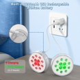 thumbnail image 2 of HLONK CRISLEX Lumières de Piscine Rechargeables pour Piscine hors Terre Accessoires de Spa - Lumières DEL Submersibles Améliorées avec Télécommande Batterie au Lithium 16 Couleurs Chargement USB - pour Piscine Bain, 2 of 7
