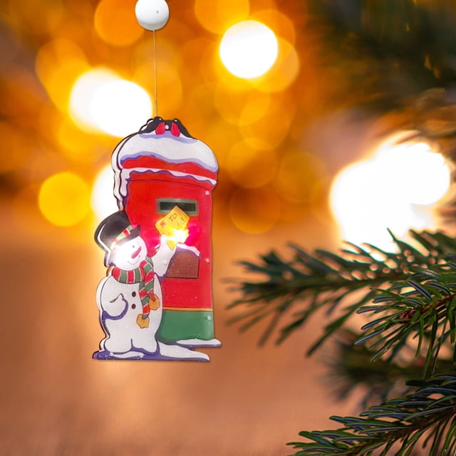Amzcrzy Decorative Lights Christmas Window Decoration Lights Battery Operated (Not Include) Christmas Indoor Lights Window Hanging Decoration Lights Party Christmas Gift Christmas Decorations