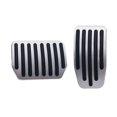 thumbnail image 1 of Ruiboury Durable Aluminum Alloy Foot Pedal Cover For Smooth Acceleration Anti Slip Throttle Brake Brake Pad silver, 1 of 6