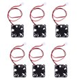 thumbnail image 1 of 6pcs 3D Printer Fan DC 12V Mini Quiet Cooling Fan Small Appliances Fan (Black), 1 of 9