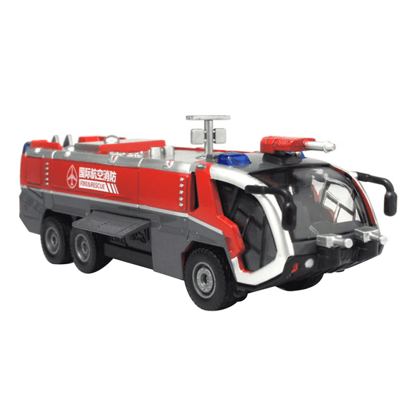 Realistic Souvenir Model Car 1:50 High Pressure Water Gun Fire Truck Model for Kids and Adults