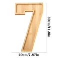 thumbnail image 2 of wycnly Number Tray Fruit Cheese Platter Vegetable Food Wooden Board Large 11.6in Fillable Frame Party Snack Serving Clearance, 2 of 5