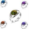 thumbnail image 4 of Mood Rings Changeable Color Temperature Emotion Feeling Fashion Cute Costume Props Multiple Shapes Christmas for Women Men Gift eye, 4 of 6