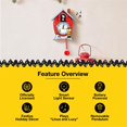 thumbnail image 4 of Mark Feldstein, Peanuts Christmas Linus and Lucy Song Cuckoo Clock, Red, 17 Inch, 4 of 7