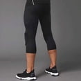 thumbnail image 2 of Cropped Basketball Sports Pants Tight Bumper Pants Leggings For Men, 2 of 8