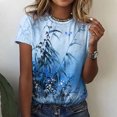 thumbnail image 1 of T-shirts à Manches Courtes pour Femmes Dames Mode Décontractée Imprimé Col Rond Ample T-Shirt à Manches Courtes Haut Chandail T-Shirts pour Femmes Manches Courtes Hauts à Manches Courtes pour Femmes, 1 of 8