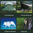 thumbnail image 3 of Climbing Rope High-strength Workmanship Alloy Buckle Hiking Sling Cord String Survival Accessories Paracord Cable Safety Ropes Dark Green, 3 of 5
