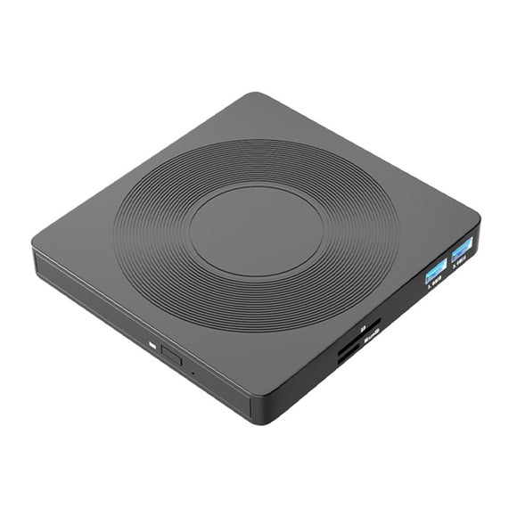 Usb to Usb C and Portable Dvd Player Multifunctional 6-In-1 External Optical Drive Disc Burner