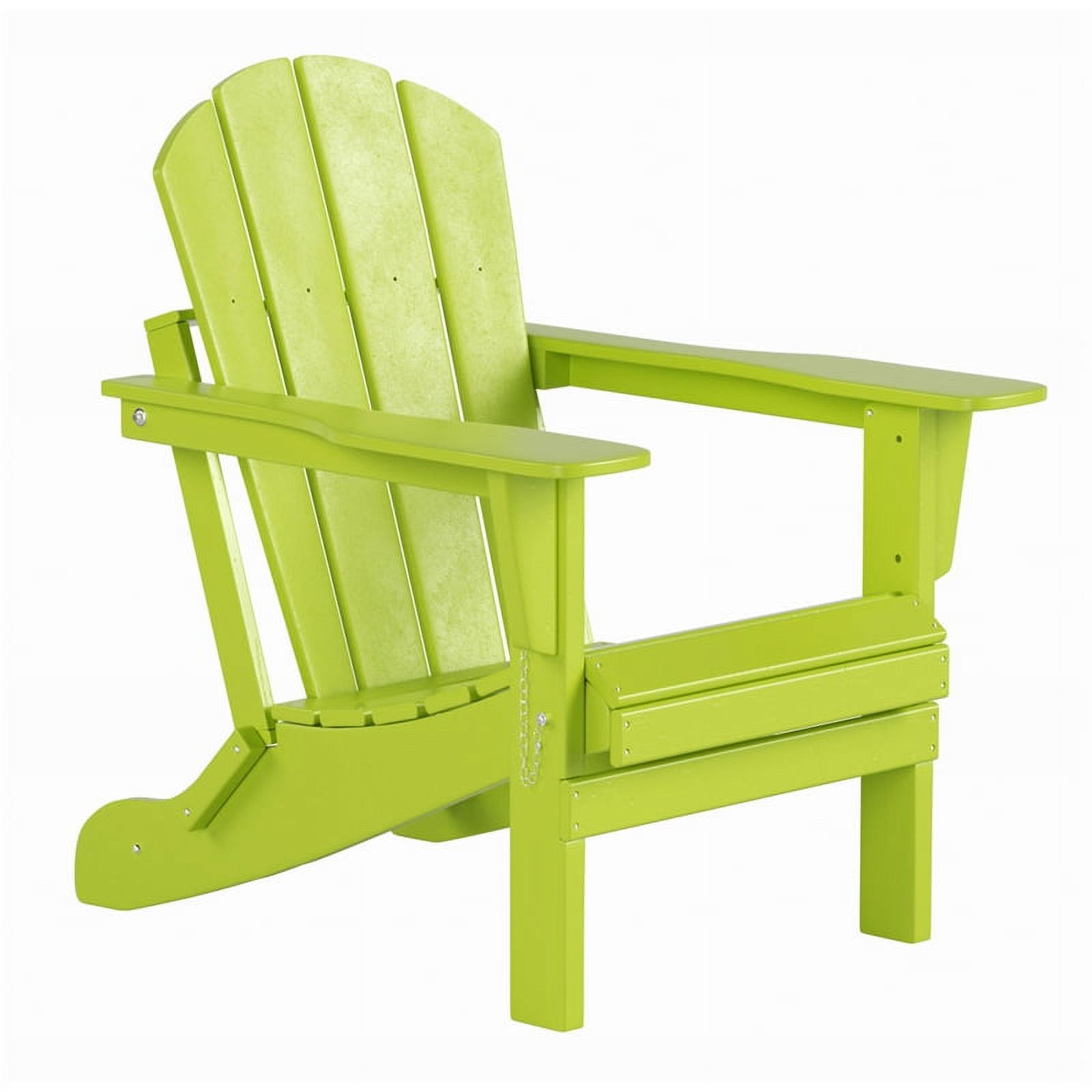 Afuera Living Chaise Adirondack Pliante Extérieure Côtière en Poly Vert