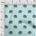 thumbnail image 1 of oneOone Silk Tabby Fabric Elephant Block Fabric Prints By Yard 42 Inch Wide, 1 of 4