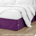 thumbnail image 2 of Bare Home Jupe de Lit Double Brossage - Premium 1800 Collection - Retombée de 15 Pouces - Très Grand Simple, Prune, 2 of 4