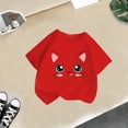 thumbnail image 5 of PMVFHDE Hauts Fille Hauts pour Fille 2025 Hauts d'Été Tendance Hauts Filles Hauts Fille Été Enfant Filles Mignon Graphique Col Rond Manches Courtes T-Shirt d'Été Décontracté T-Shirt Rouge, 3-4 Ans, 5 of 5