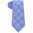 thumbnail image 1 of Calvin Klein Mens Particle Check Self-tied Necktie, Blue, One Size, 1 of 3