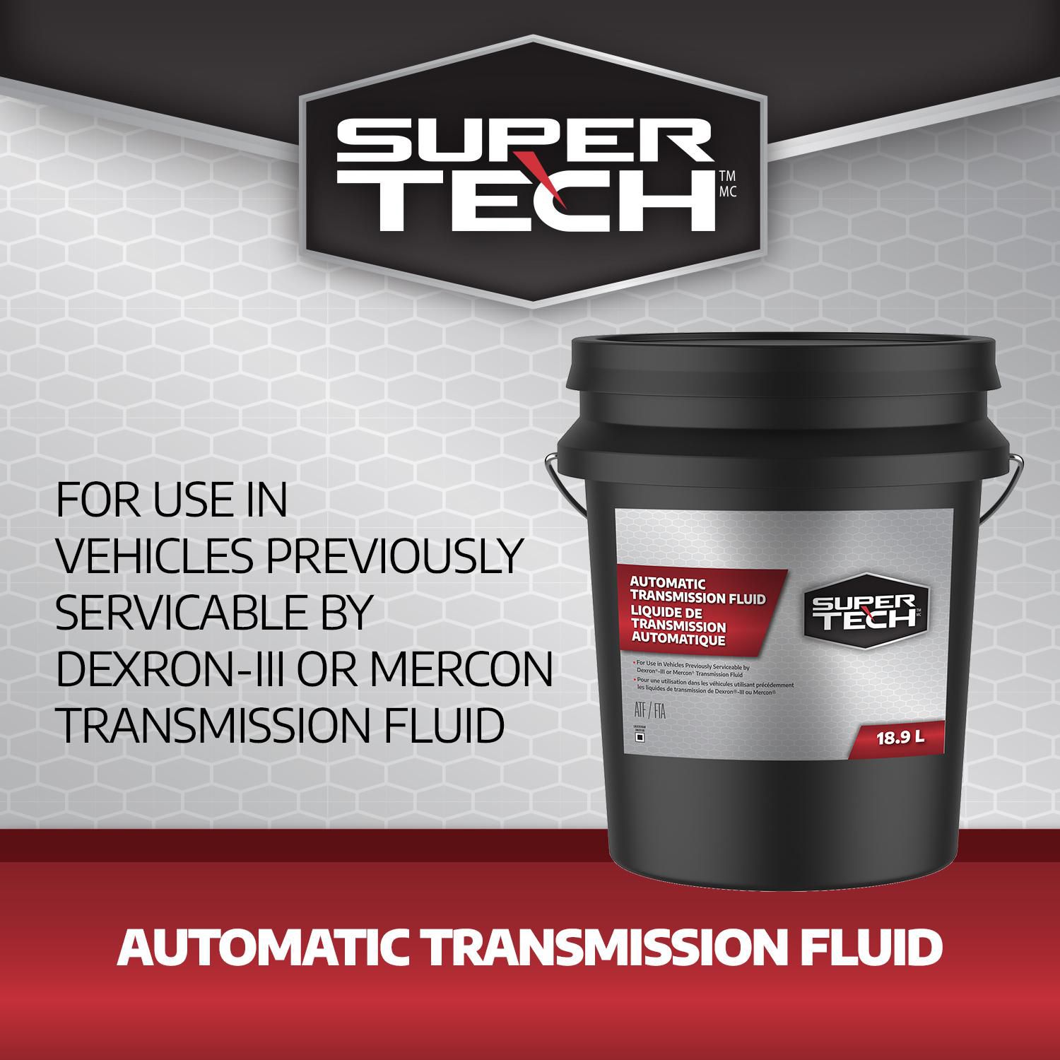 SuperTech Fluide Universel pour Tracteur, seau, 18.9L
