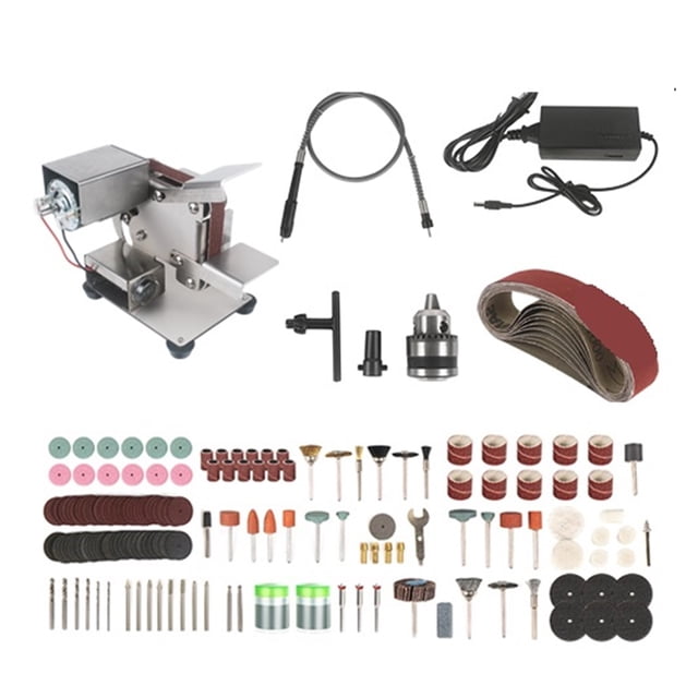 Belt Grinder,Mini Grinder Diy Belt Sander For Cutlery Electrical Band Grinding Machine Sharpening Machine Polish Tools ,High Dust Collection Efficiency