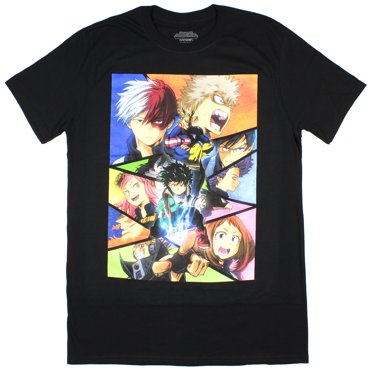 My Hero Academia T-Shirt pour Homme avec Affiche de Personnage (Très Grand)