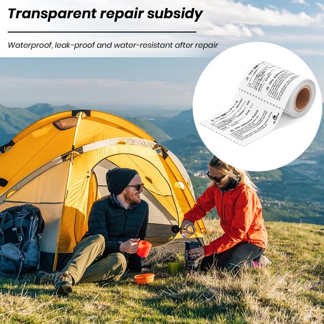 LJNYFDC Patch de Réparation Étanche pour Produits Gonflables Patch de Réparation pour Tente Extérieure Résistant aux Déchirures Imperméable Autocollant Auto-Adhésif TPU Autocollant Multifonction pour Fournitures de Camping