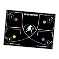 thumbnail image 2 of DYNWAVECA Tapis de Jeu de Pieds de Basketball Tapis de Dribble de Basketball Poignée Antidérapante Entraîneur de Dribble Intérieur Tapis de Pas de Basketball Ligne Blanche avec Sangle, 2 of 10